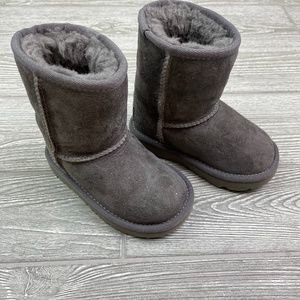UGG Child’s Grey Classic Faux Fur Lined Boots